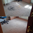 A very dirty carpet in Essex before & after we cleaned it