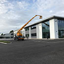 Commercial Gutter Cleaning using a MEWP