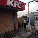 Pressure Washing at KFC
